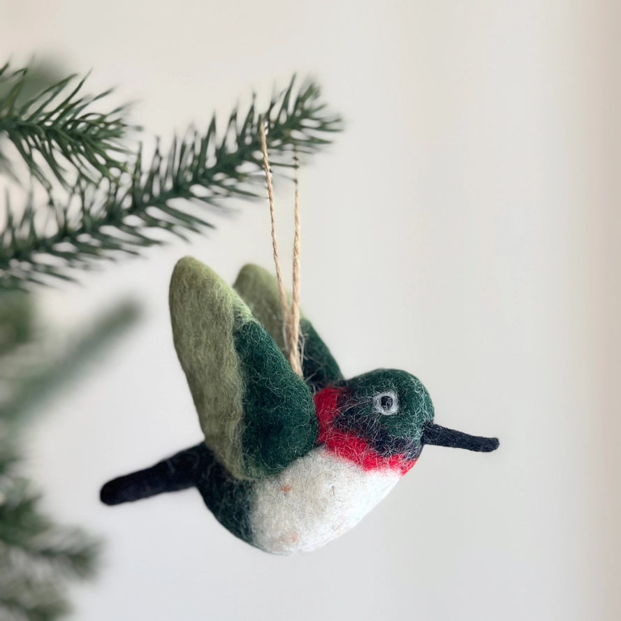 Hummingbird - Felt Ornament