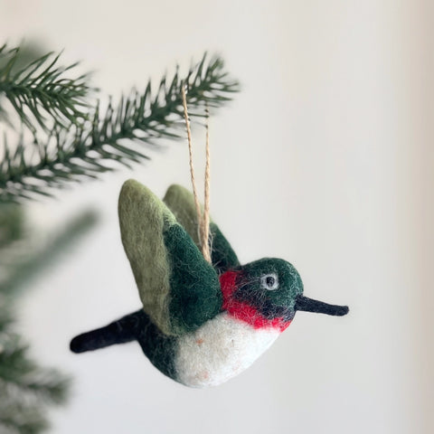 Hummingbird - Felt Ornament