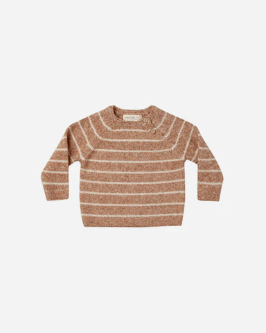 Ace Knit Sweater - Cinnamon Stripe
