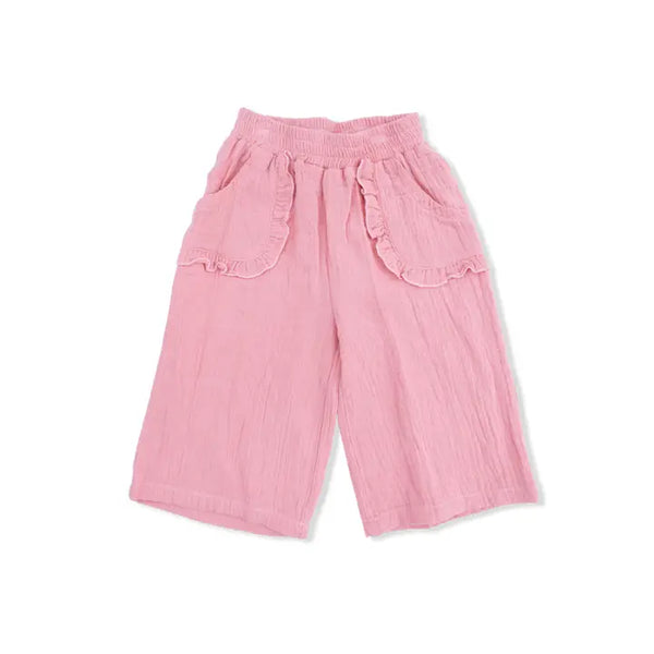 Peplum Tank with Wide Leg Pant - Striped Golf