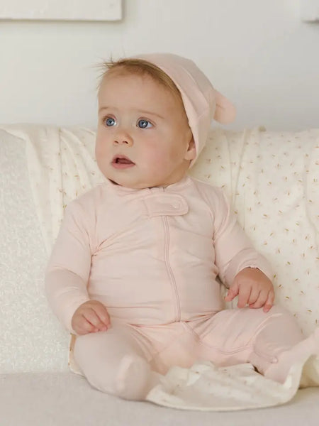 Zip Longsleeve Sleeper Footie - Petal