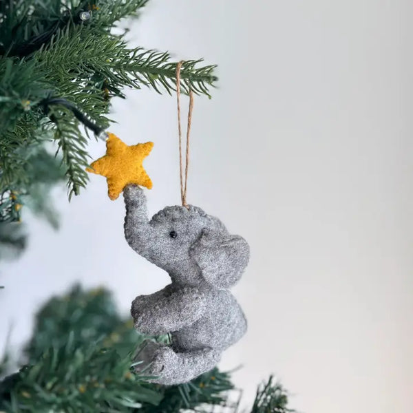 Elephant With Star Ornament