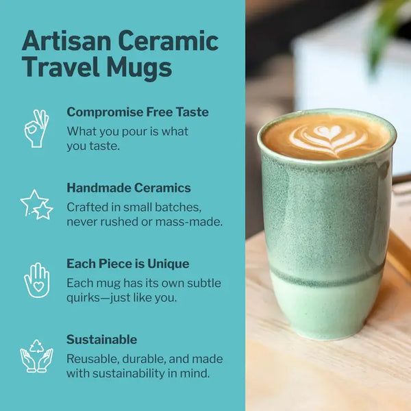 Emerald 12oz - Ceramic Travel Mug