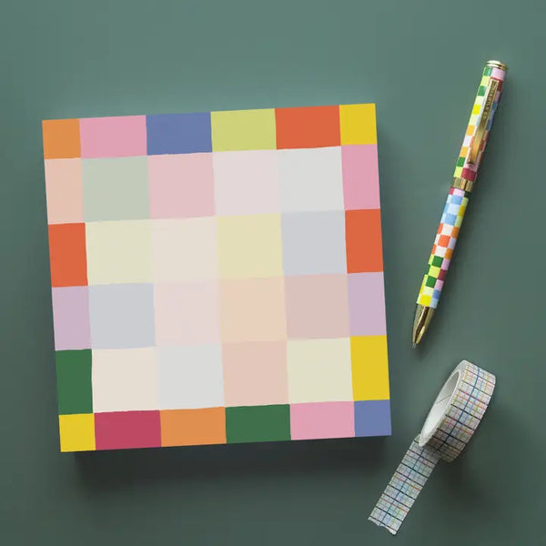 Rainbow Checks - Jumbo Desk Pad