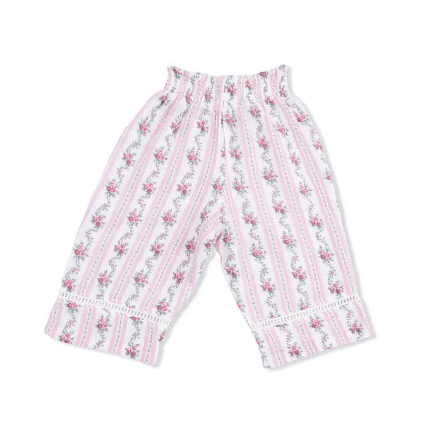 Peplum Tank and Smocked Waist Pants - Winding Rose Stripe