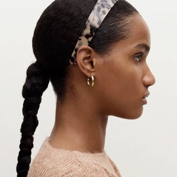 Petite Wavy Hoops Gold