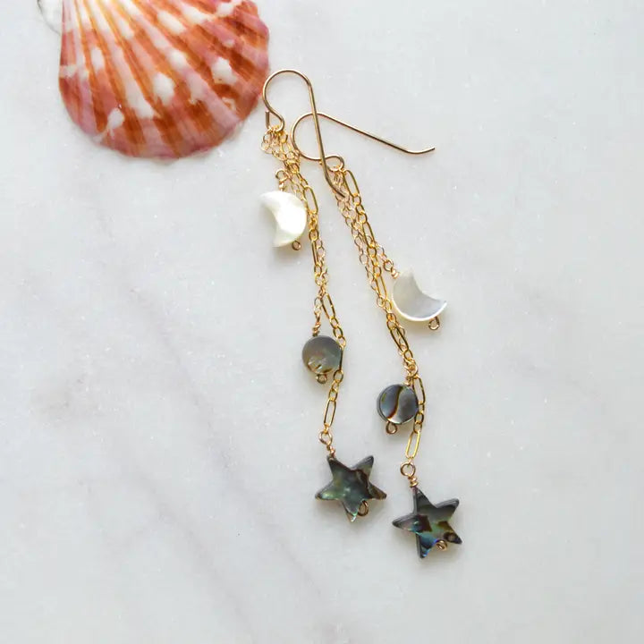 Moon And Star Earrings