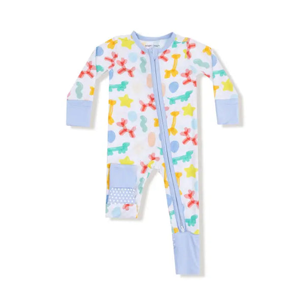 Convertible Romper - Balloon Animals Blue