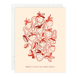 Strawberries - Birthday Card