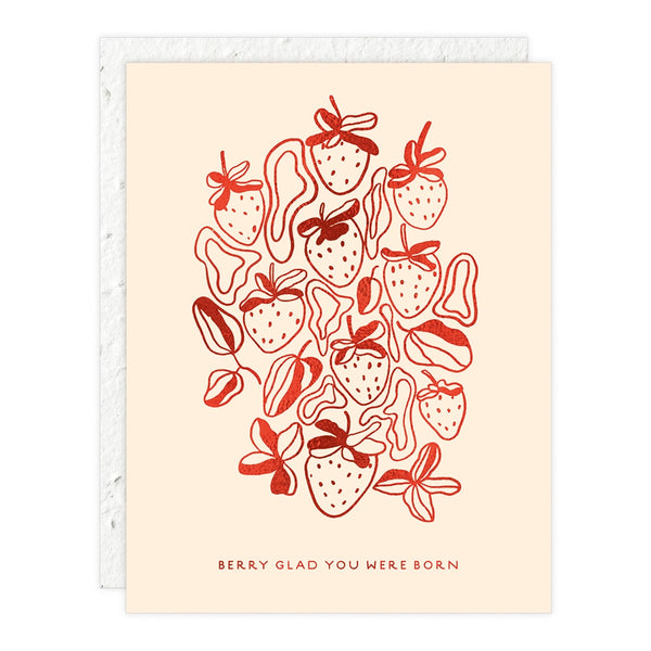 Strawberries - Birthday Card