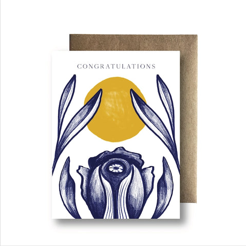 Congrats Blue - Congratulations Card