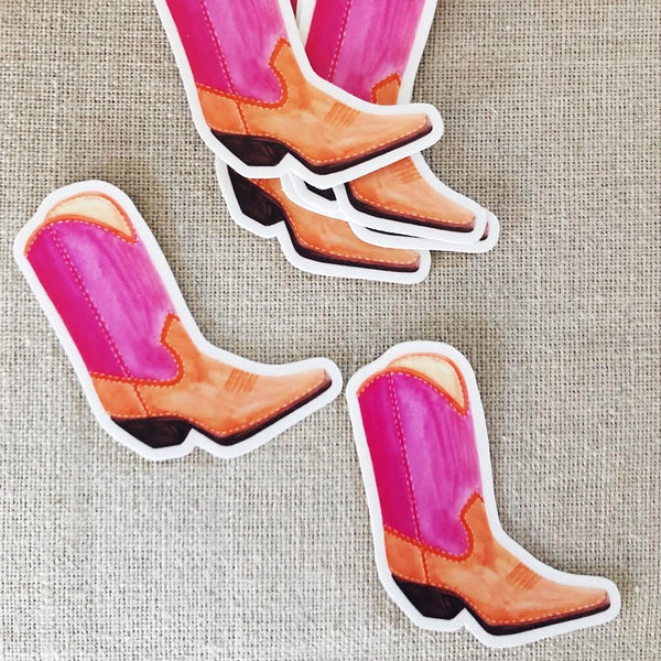 Pink Boot - Sticker