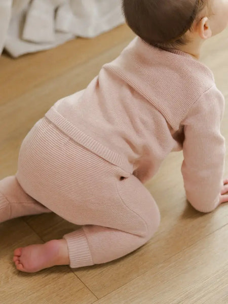 Knit Pant - Heathered Rose