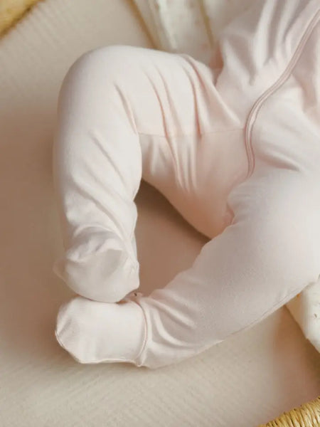 Zip Longsleeve Sleeper Footie - Petal