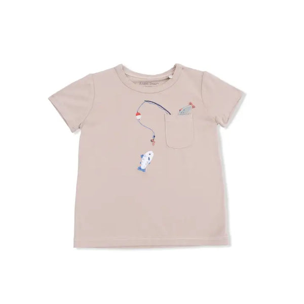 Crew Neck Tee with Cargo Short - Gone Fishing