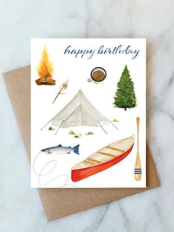 Camping - Birthday Card