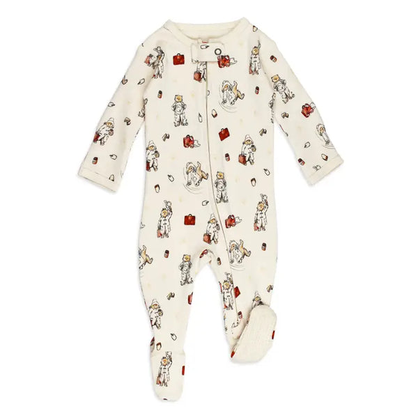 Paddington Adventure - Organic Zipper Footie