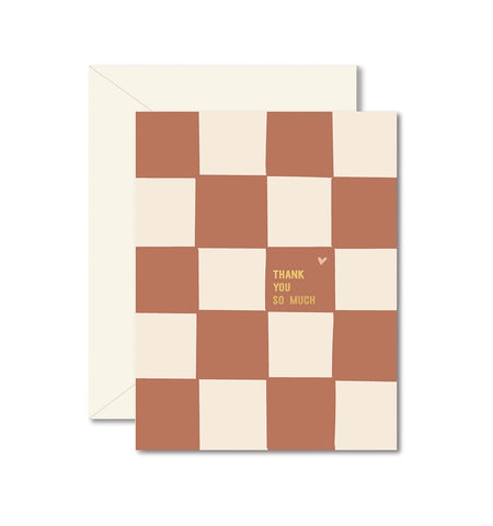 Checkerboard - Thank You Card