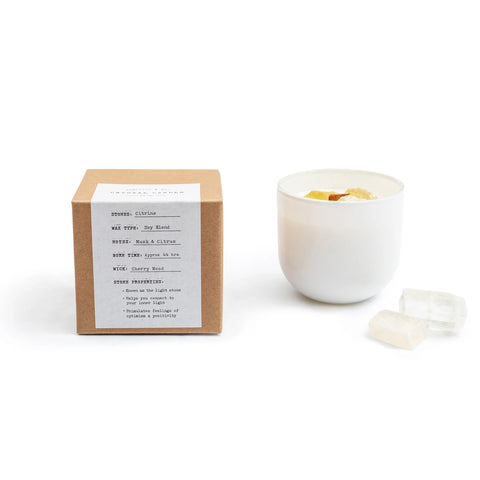 Citrine - Crystal Candle