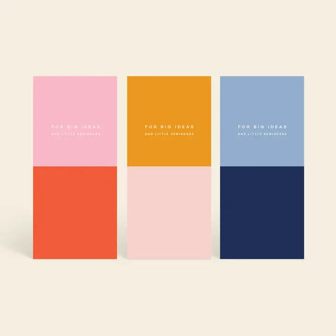 Colorblock - Set Of 3 Notepads