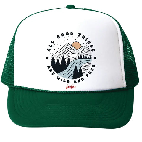 Wild and Free Green - Trucker Hat