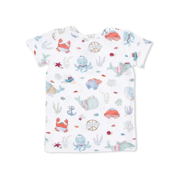 S/S Loungewear Set - Sailor Sea Creatures
