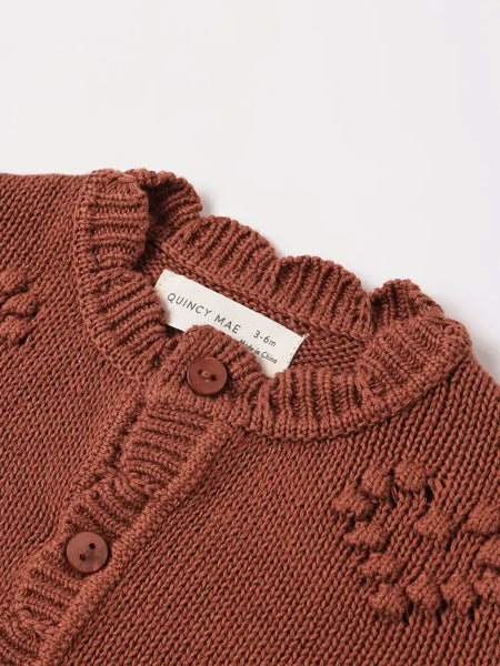 Knit Cardigan - Red