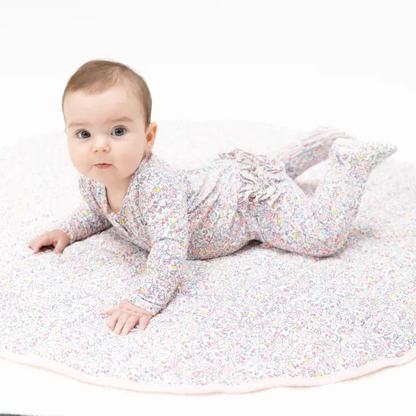 2 Way Ruffle Back Zipper Footie - Elizabeth's Garden