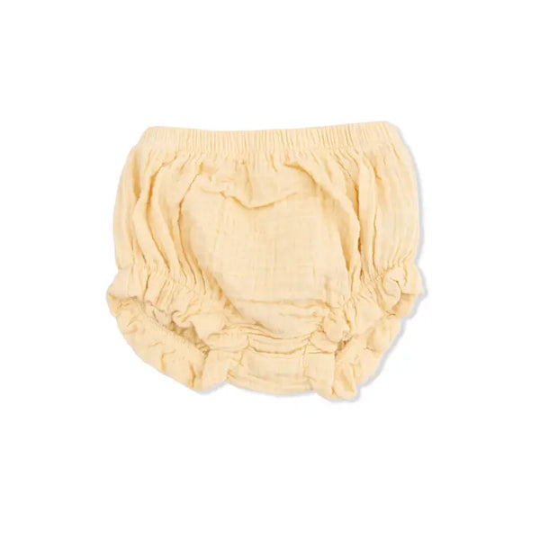 Smocked Top with Bloomer - Solid Muslin Italian Straw