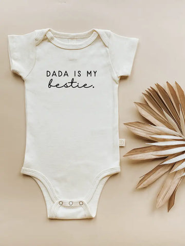 Dada Is My Bestie - Short Sleeve Bodysuit