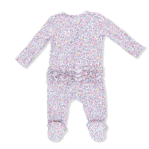 2 Way Ruffle Back Zipper Footie - Elizabeth's Garden
