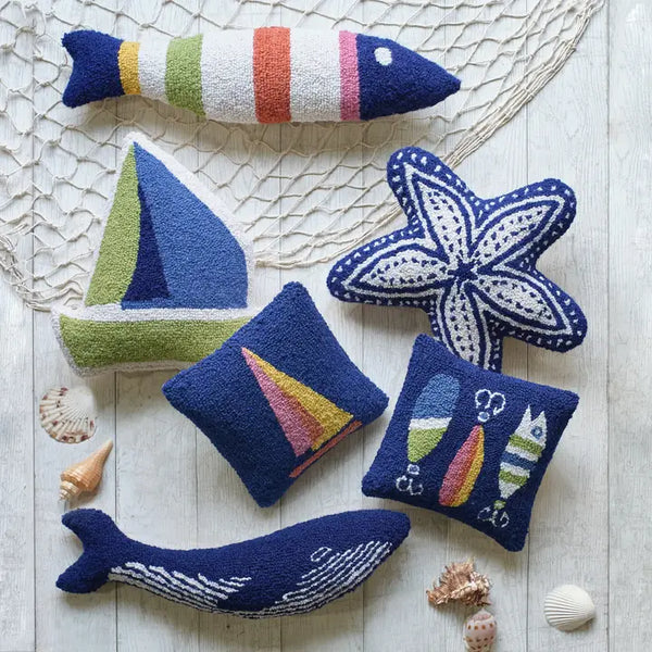 Shaped Whale Hook Pillow