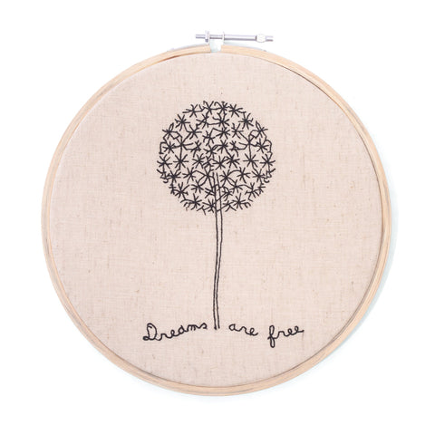 Dreams Are Free - Embroidery Hoop