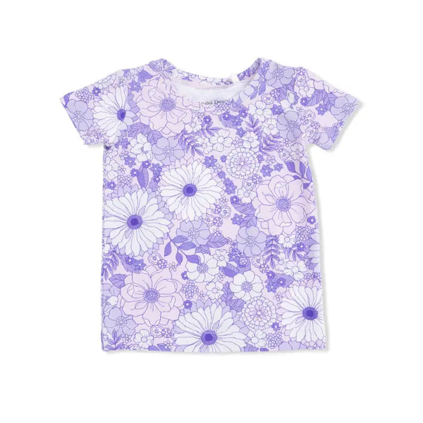Loungewear Short Set - Lacy Lavender Floral