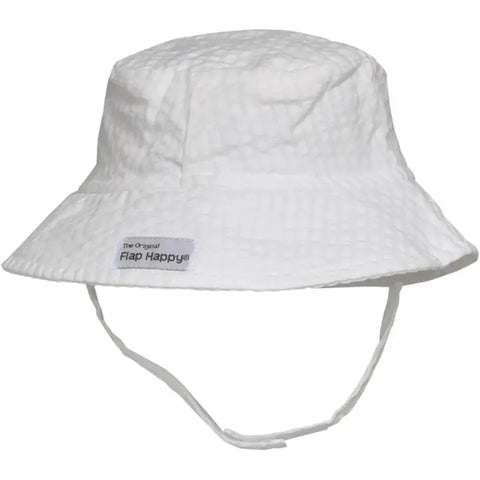 Vanilla Stripe Seersucker - Bucket Sun Hat