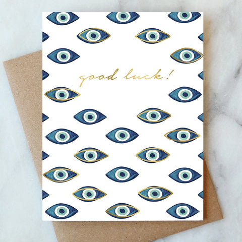 Evil Eyes - Good Luck Card