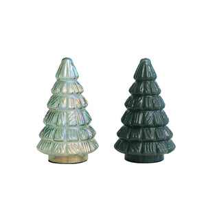 Embossed Glass Tree