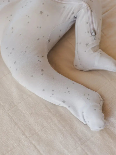 Modal Zip Footie - Star Fog