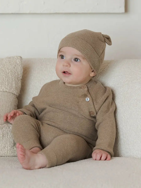 Knit Pant - Heathered Mocha