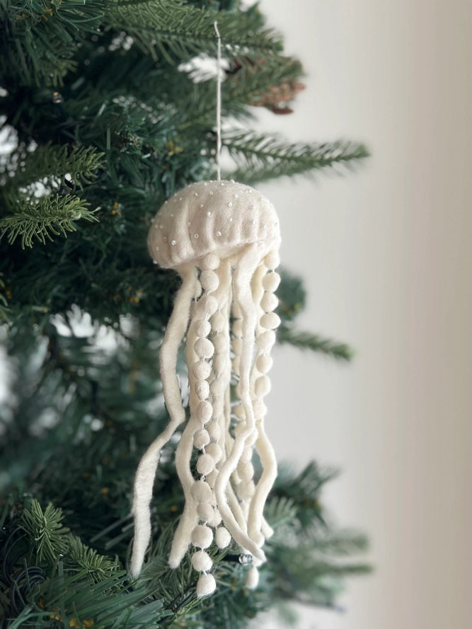 Jellyfish - Felt Ornament