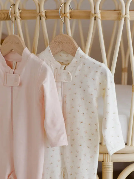 Zip Longsleeve Sleeper Footie - Fleur