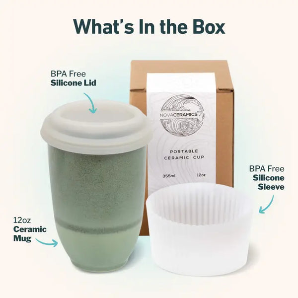 Emerald 12oz - Ceramic Travel Mug