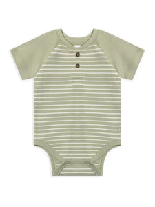 Sosa Raglan Bodysuit - Davis Stripe + Mint