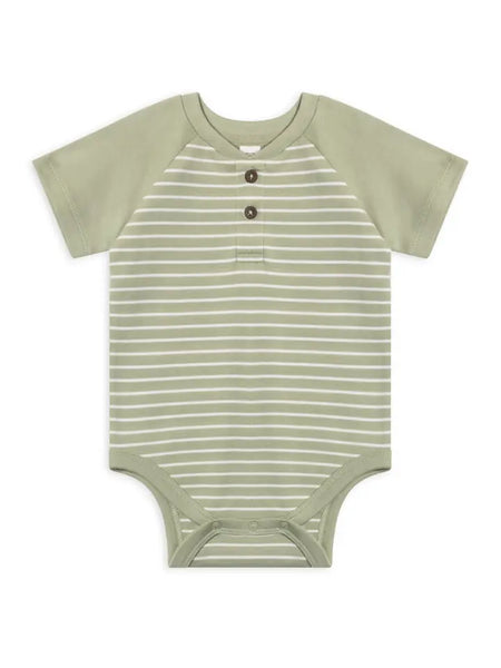 Sosa Raglan Bodysuit - Davis Stripe + Mint