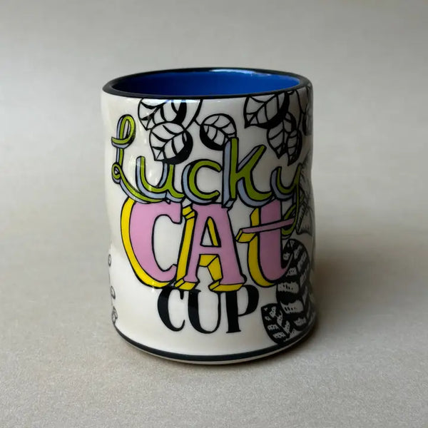 Lucky Cat and Houseplant - Spark Cup Large