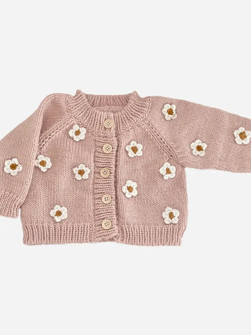 Flower Cardigan - Blush