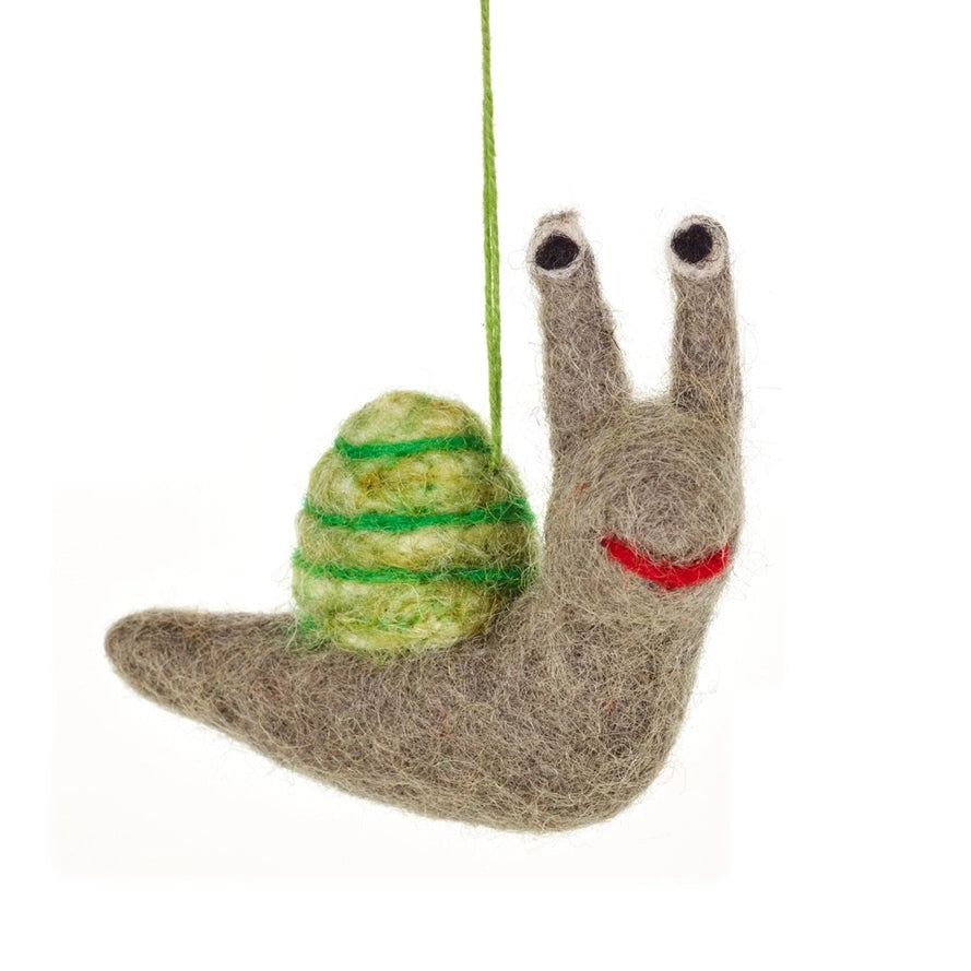 Shelby The Snail - Handmade Felt Ornament