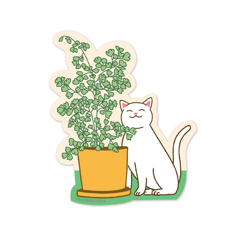 Fern Cat - Sticker