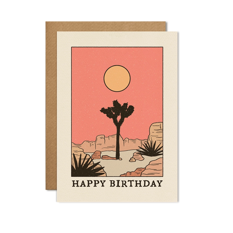Desert Floor - Birthday Card