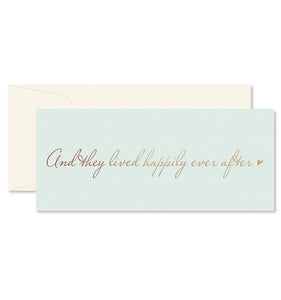 And They Lived Happily - Wedding Card